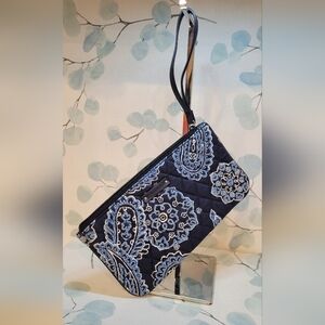 Vera Bradley  Blue Bandana Wristlet bag
